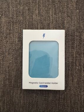 MagSafe Magnetic Card Wallet Holder - Light Blue